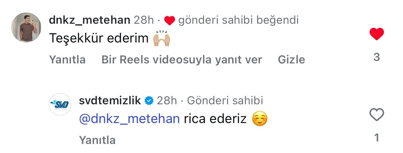 SVD Temizlik müşteri yorumu koltuk yıkama Ankara