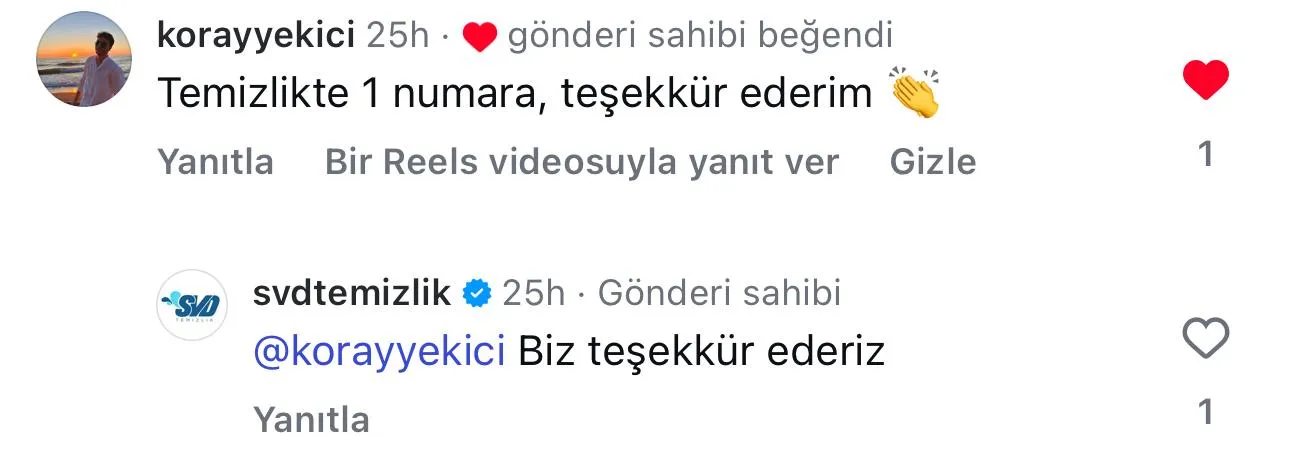 SVD Temizlik müşteri yorumu koltuk yıkama Ankara