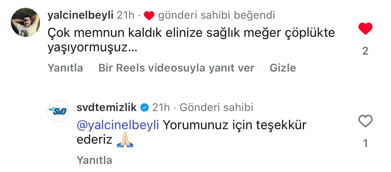 SVD Temizlik müşteri yorumu koltuk yıkama Ankara